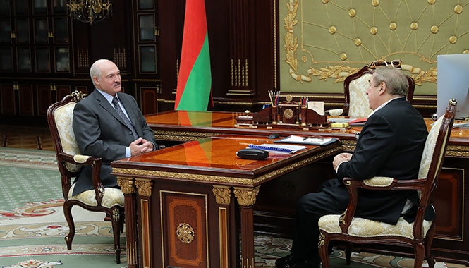 Встреча Александра Лукашенко с Михаилом Гуцериевым