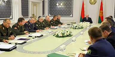 Cовещание с руководством силовых структур Беларуси
