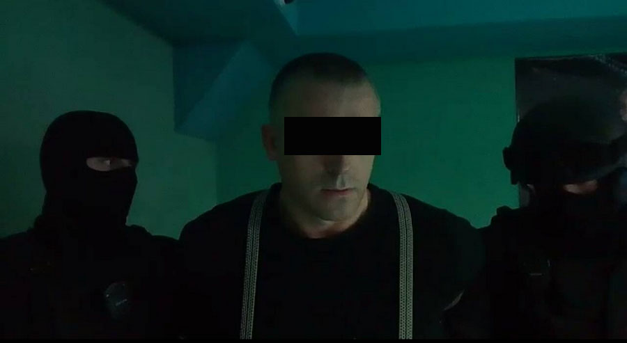 Задержание российского бандита в Витебске