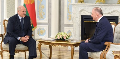 Александр Лукашенко провел встречу с Послом Грузии в Беларуси Давидом Котария