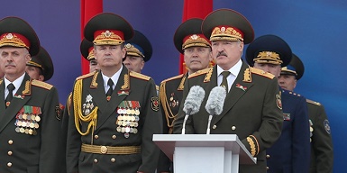 Александр Лукашенко выступил на параде в честь Дня Независимости Республики Беларусь