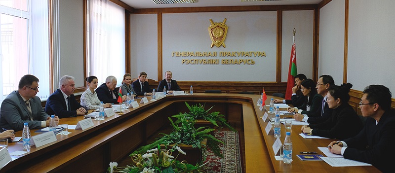 В Генеральной прокуратуре Беларуси состоялась рабочая встреча с коллегами из Верховной народной прокуратуры Китая