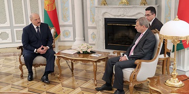 Встреча Александра Лукашенко с Йоханнесом Ханом