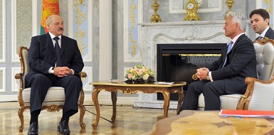 Александр Лукашенко и Алан Дункан