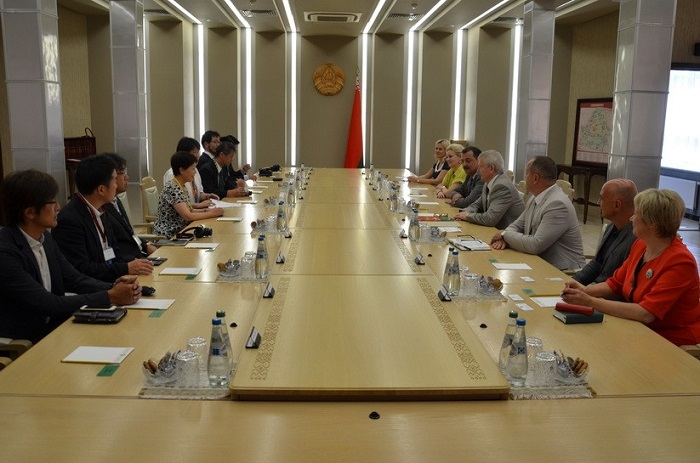 Встреча с делегацией Японии прошла в Совете Республики Национального собрания Республики Беларусь