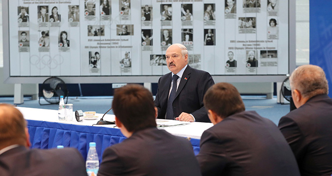 Александр Лукашенко на расширенном заседании Исполкома НОК по вопросу проведения II Европейских игр в 2019 году