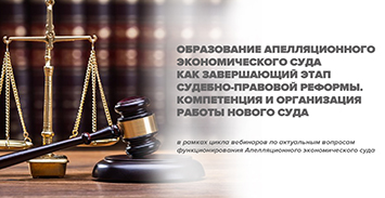 Образование Апелляционного экономического суда как завершающий этап судебно-правовой реформы. Компетенция и организация работы нового суда