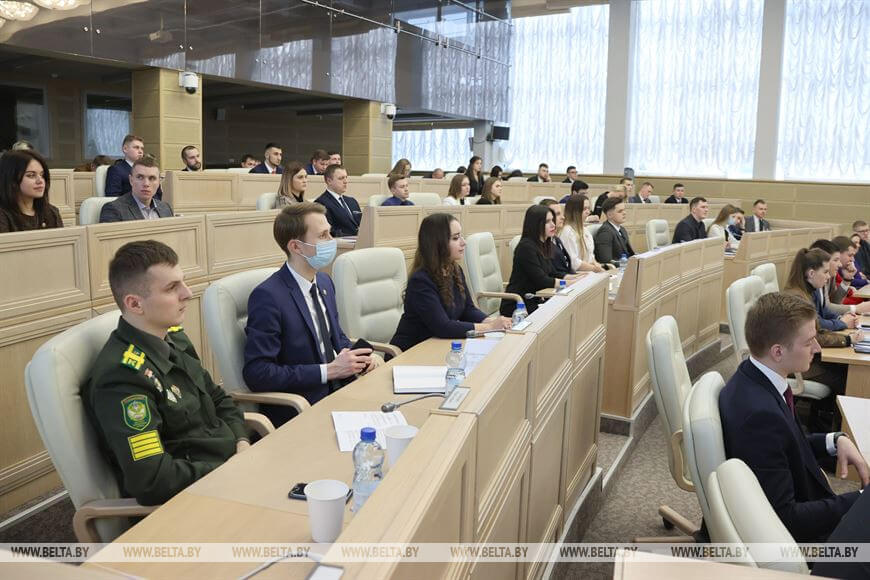 Заседание Молодежного совета (парламента) при Национальном собрании Беларуси