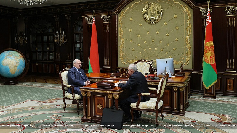 Встреча Александра Лукашенко с Управляющим делами Президента Виктором Шейманом 