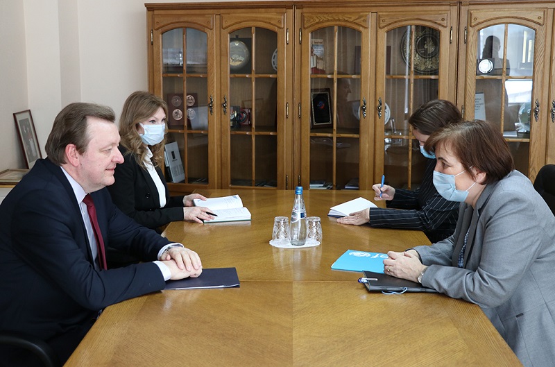Сергей Алейник провел встречу с представителем Детского фонда ООН в Беларуси 