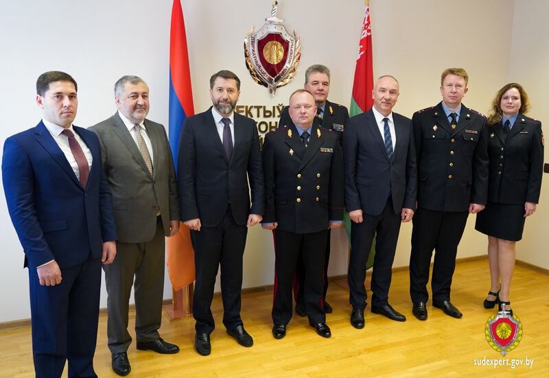 Делегация Министерства юстиции Республики Армения посетила Государственный комитет судебных экспертиз Республики Беларусь