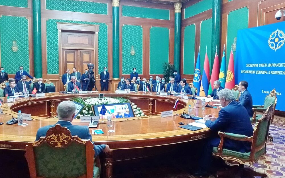 Белорусская парламентская делегация принимает участие в выездном заседании Совета Парламентской Ассамблеи ОДКБ