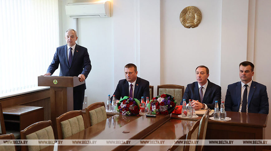 Игорь Сергеенко представил нового Министра юстиции коллективу