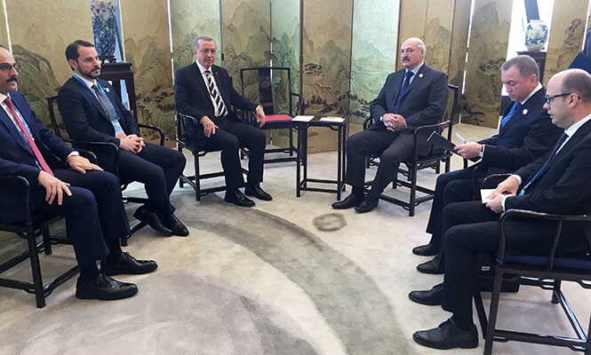 Александр Лукашенко провел двустороннюю встречу с Президентом Турции Реджепом Тайипом Эрдоганом