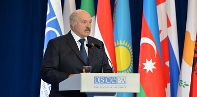 Выступление Александра Лукашенко на пленарном заседании, посвященном торжественному открытию 26-й ежегодной сессии ПА ОБСЕ
